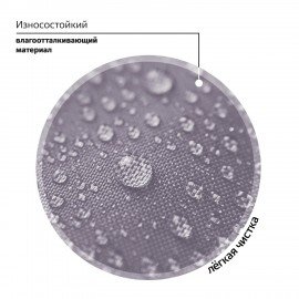 Рюкзак BRAUBERG PASTEL с термонашивками в комплекте, "Sweet paws", серый, 40х29х14 см, 272064