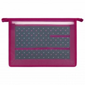 Папка для труда на молнии BRAUBERG А4, 2 отделения, органайзер, "Shining heart", 272210