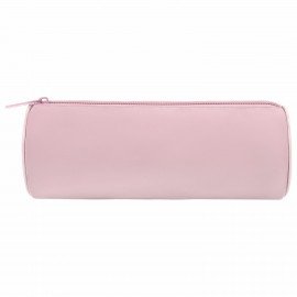 Пенал-тубус BRAUBERG, с эффектом Soft Touch, мягкий, пастельно-розовый, 22х8 см, 272299