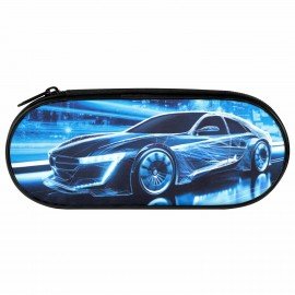 Пенал-футляр BRAUBERG, 1 отделение, органайзер, полиэстер, 22x9х5 см, "Night driver", 272314