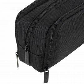 Пенал-органайзер BRAUBERG, 2 откидные планки, полиэстер, 23x9х7 см, "Total black", 272317