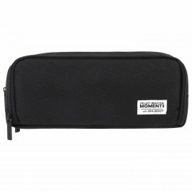 Пенал-органайзер BRAUBERG, 2 откидные планки, полиэстер, 23x9х7 см, "Total black", 272317