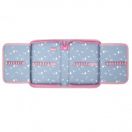 Пенал BRAUBERG, 1 отделение, 2 откидные планки, полиэстер, 21х14 см, "Anime friends", 272319