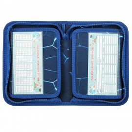 Пенал BRAUBERG, 1 отделение, 2 откидные планки, полиэстер, 21х14 см, Digital lava, 272320