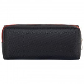 Пенал мягкий ЮНЛАНДИЯ, 2 отделения, полиэстер, "Roar", черный, 21х9х6 см, 272347