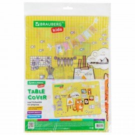 Настольное покрытие BRAUBERG KIDS для труда и творческих занятий, ПВХ, "Artist", 50х35 см, 272358