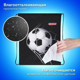 Мешок для обуви ПИФАГОР, 1 отделение, 42х34 см, "Ball kick", 272386