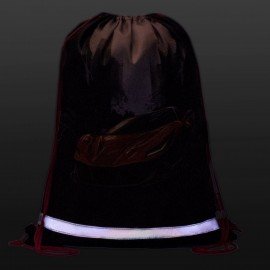 Мешок для обуви BRAUBERG KIDS, светоотражающая полоса, 46х36 см, "Red car", 272392