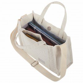 Сумка шоппер HEIKKI MINI (ХЕЙКИ), вельвет, 25х20 см, бежевый, 272440