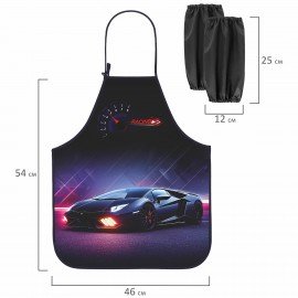 Накидка фартук с нарукавниками для труда ЮНЛАНДИЯ, 46х54 см, "Street power", 272469