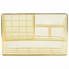 Органайзер для косметики и мелочей металлический 5 секций, MONTE VITA, 140х220х127 мм, золото, 272477