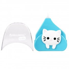 Корректирующая лента BRAUBERG KIDS "Котенок", 5 мм х 6 м, корпус ассорти, блистер, 272494