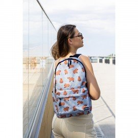 Рюкзак HEIKKI POSITIVE (ХЕЙКИ) универсальный, карман-антивор, Capybara, 42х28х14 см, 272548