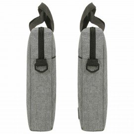 Сумка портфель HEIKKI PERSPECTIVE (ХЕЙКИ) с отделением для ноутбука 15,6", с карманом, серая, 29х40х7 см, 272595