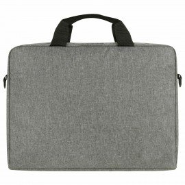 Сумка портфель HEIKKI PERSPECTIVE (ХЕЙКИ) с отделением для ноутбука 15,6", с карманом, серая, 29х40х7 см, 272595