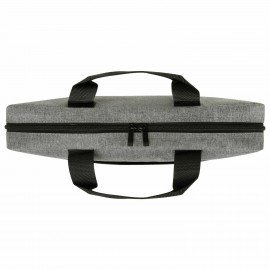 Сумка портфель HEIKKI PERSPECTIVE (ХЕЙКИ) с отделением для ноутбука 15,6", с карманом, серая, 29х40х7 см, 272595