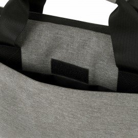 Сумка портфель HEIKKI PROFITABLE (ХЕЙКИ) с отделением для ноутбука 14", 2 кармана, серая, 26х36х3 см, 272597