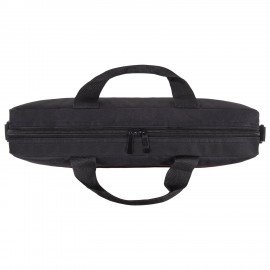 Сумка портфель BRAUBERG PRACTICAL с отделением для ноутбука 15,6", Blue line, черная, 29х40х7 см, 272603