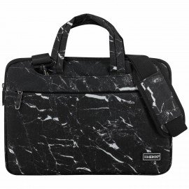Сумка портфель HEIKKI STYLE (ХЕЙКИ)с отд. для ноутбука 13-14", 3 кармана, черная, 26х36х3 см, 272606