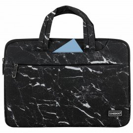 Сумка портфель HEIKKI STYLE (ХЕЙКИ)с отд. для ноутбука 13-14", 3 кармана, черная, 26х36х3 см, 272606