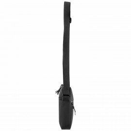 Сумка на плечо HEIKKI COMPACT (ХЕЙКИ), два кармана, черная, 19х14х5 см, 272631