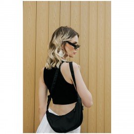 Сумка на плечо HEIKKI SELFIE (ХЕЙКИ) кросс боди, черная, 15х30х10 см, 272636