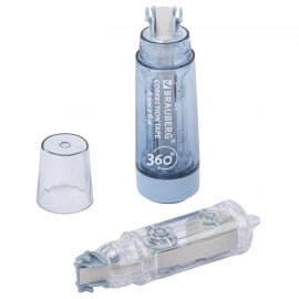 Корректирующая лента BRAUBERG 360°, 6 мм х 6 м + сменный картридж, корпус синий, блистер, 272661