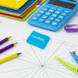 Ластик эргономичный ЮНЛАНДИЯ "СУПЕР", 33х21х10 мм, яркие цвета ассорти, 272667