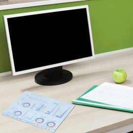 Папки-файлы перфорированные СИНИЕ А4 BRAUBERG, комплект 100 шт., гладкие, 35 мкм, 272675