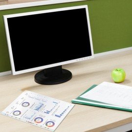 Папки-файлы перфорированные А4 ОФИСМАГ "Стандарт", КОМПЛЕКТ 100 шт., гладкие, 30 мкм, 272680