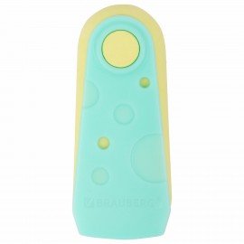 Ластик BRAUBERG "ULTRA PASTEL", 57х24х15 мм, пастельные цвета ассорти, бирюзовый пластиковый держатель, 272688