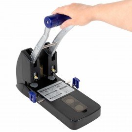 Дырокол металлический МОЩНЫЙ BRAUBERG "EXTRA Heavy duty", до 160 листов, черно-синий, 272722