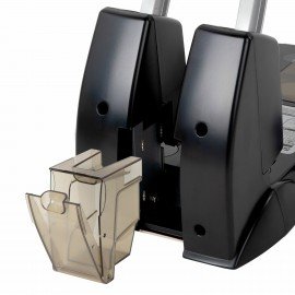 Дырокол металлический МОЩНЫЙ BRAUBERG "EXTRA Heavy duty", до 160 листов, черно-синий, 272722