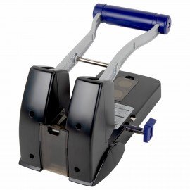 Дырокол металлический МОЩНЫЙ BRAUBERG "EXTRA Heavy duty", до 160 листов, черно-синий, 272722