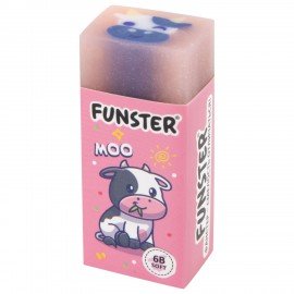 Ластики FUNSTER (ФАНСТЕР) PETS, НАБОР 3 штуки, 51х21х16 мм, ЭКО-ПВХ, прямоугольные, картонный рукав, ассорти, 272725