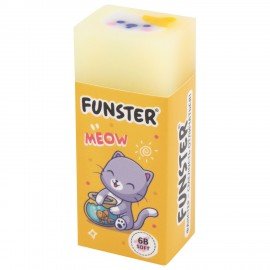 Ластики FUNSTER (ФАНСТЕР) PETS, НАБОР 3 штуки, 51х21х16 мм, ЭКО-ПВХ, прямоугольные, картонный рукав, ассорти, 272725