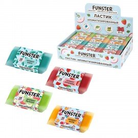 Ластик ароматизированный FUNSTER (ФАНСТЕР) SWEET, 54х23х11мм, ЭКО-ПВХ, картонный рукав, ассорти, 272727
