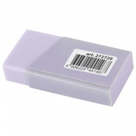 Ластик BRAUBERG PASTEL MATTE, 50х24х10 мм, ЭКО-ПВХ, прямоугольный, картонный рукав, ассорти, 272729