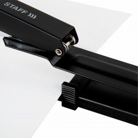 Степлер брошюровочный №24/6, 26/6 STAFF "Manager", до 25 листов, черный, 272753