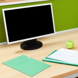 Папка-уголок жесткая, непрозрачная, А4, цвет мятный, 0,15 мм, BRAUBERG PASTEL, 272892