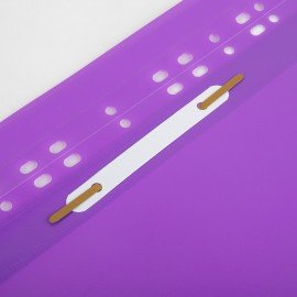 Скоросшиватель пластиковый с перфорацией BRAUBERG EXTRA, А4, 140/180 мкм, фиолетовый, 272897