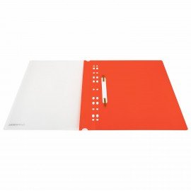 Скоросшиватель пластиковый с перфорацией BRAUBERG EXTRA, А4, 140/180 мкм, красный, 272898