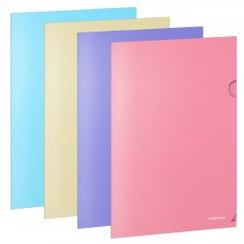 Папка-уголок ERICH KRAUSE "Diagonal Pastel", ассорти, 0,18 мм, 50170