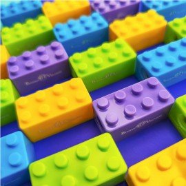 Точилка BRUNO VISCONTI "EasySharp Лего", с контейнером, пластиковая, ассорти, 35-0046