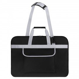 Сумка для художника СУПЕР РАЗМЕР А2+ (62см*45см) чёрная накладной карман BRAUBERG ART CLASSIC, 272986