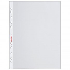 Папки-файлы перфорированные А4 ОФИСМАГ Стандарт, КОМПЛЕКТ 100 шт., гладкие, 45 мкм, 273010