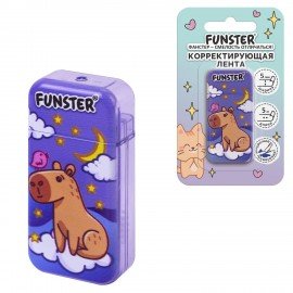 Корректирующая лента FUNSTER, 5мм х 5м, корпус ассорти, блистер, 273020