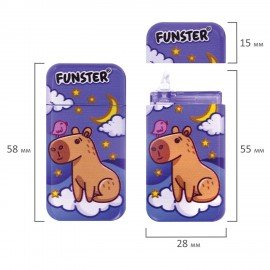 Корректирующая лента FUNSTER, 5мм х 5м, КОМПЛЕКТ 6 штук, пенал с zip lock замком, 273021