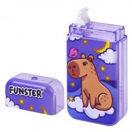 Корректирующая лента FUNSTER, 5мм х 5м, КОМПЛЕКТ 6 штук, пенал с zip lock замком, 273021