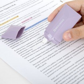 Корректирующая лента BRAUBERG EXCLUSIVE, 5 мм х 6 м, ассорти, блистер, 273022, Код 1C